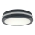 LED Stropní svítidlo se senzorem pohybu LED/20W/230V 3000/4000/6500K pr. 230 cm IP54 antracit